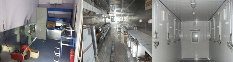 野營(yíng)房車間、廚房、浴室